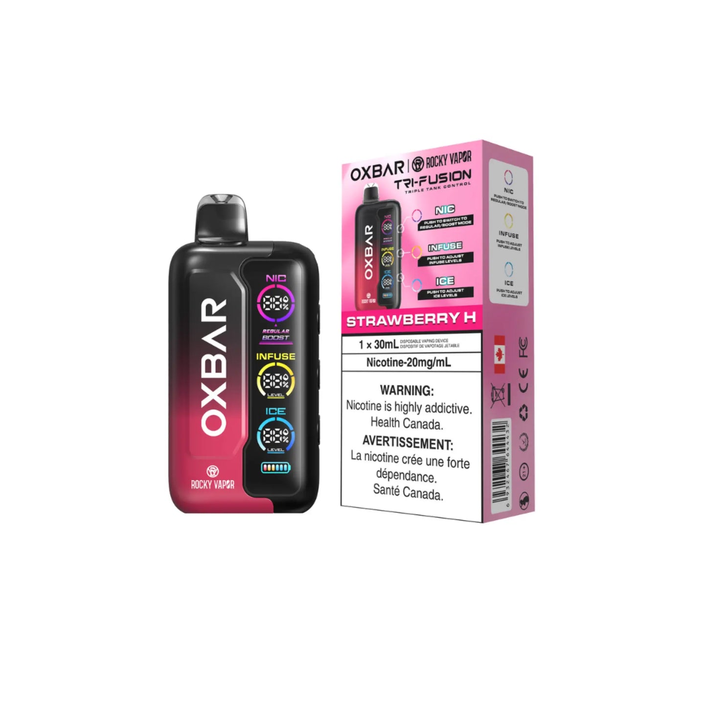 OxBar Tri-Fusion - Disposable Vape | vapeon-yeg