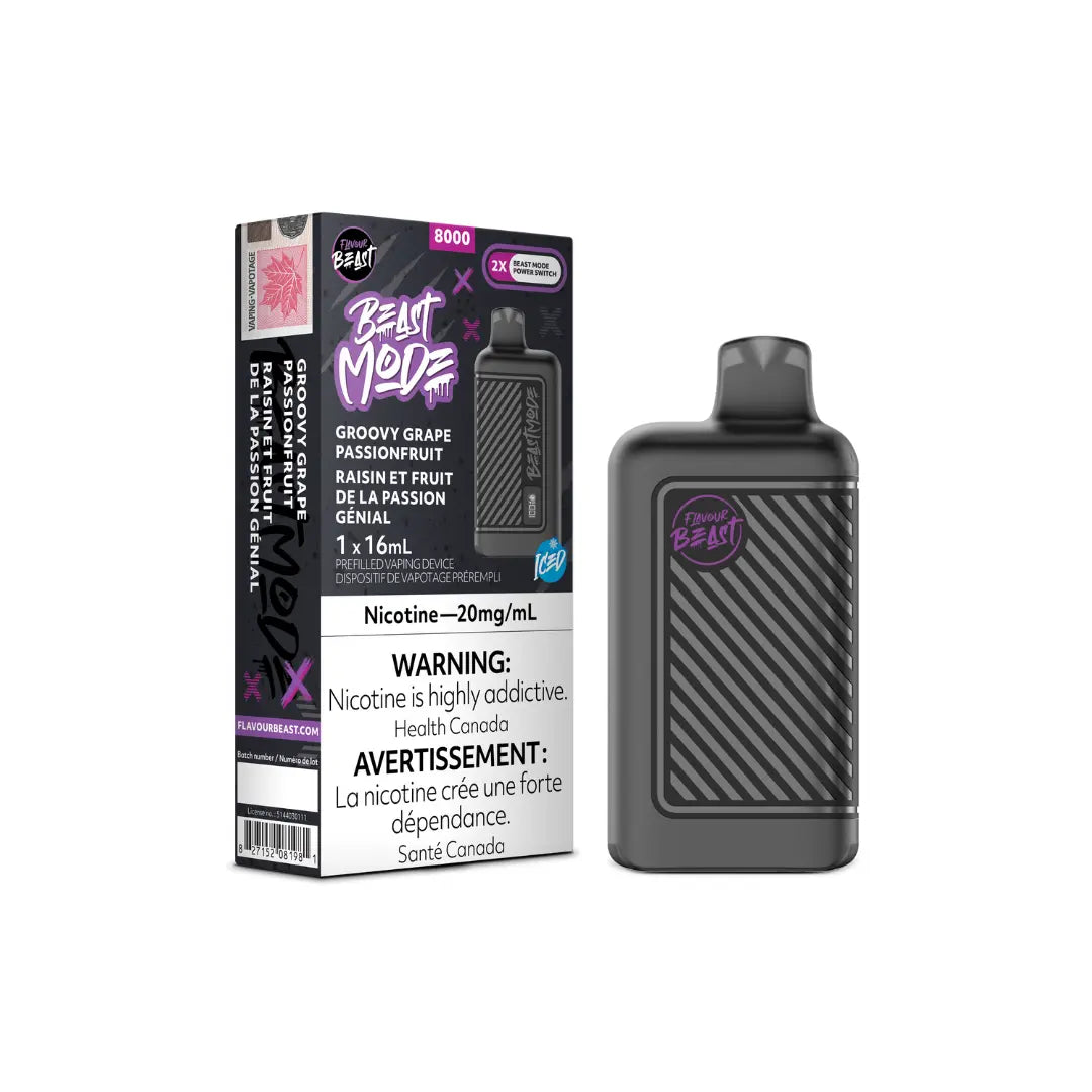 Beast Mode Disposable Vape Groovy Grape Passionfruit Iced