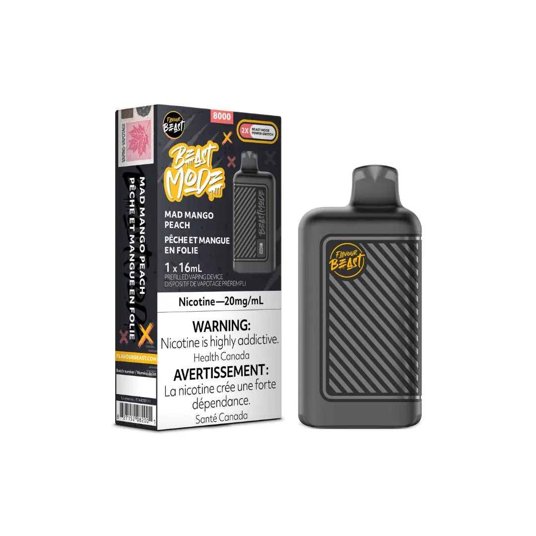 Beast Mode Disposable Vape Mad Mango Peach