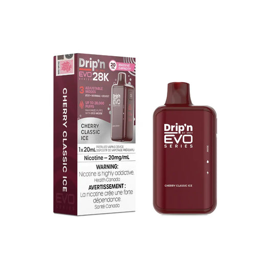 Dripn By Envi Evo 28K Disposable Vape Cherry Classic Ice