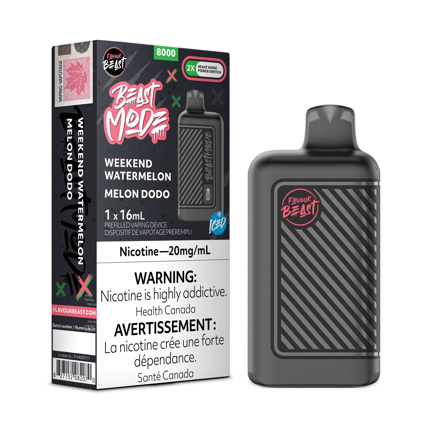 Flavour Beast - 8k Beast Mode Disposable Vape on YEG