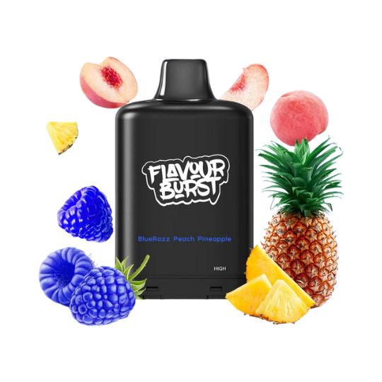 Flavour Burst X Disposable Pod Blue Razz Peach Pineapple