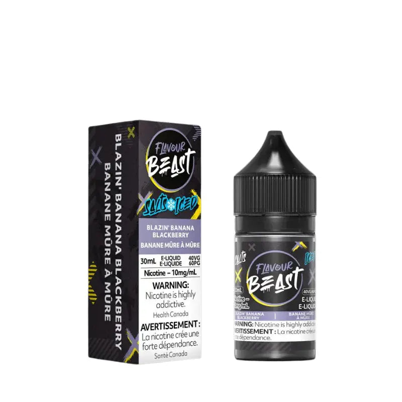 Flavour Beast Blazin' Banana Blackberry Iced Salt Nicotine Vape Juice