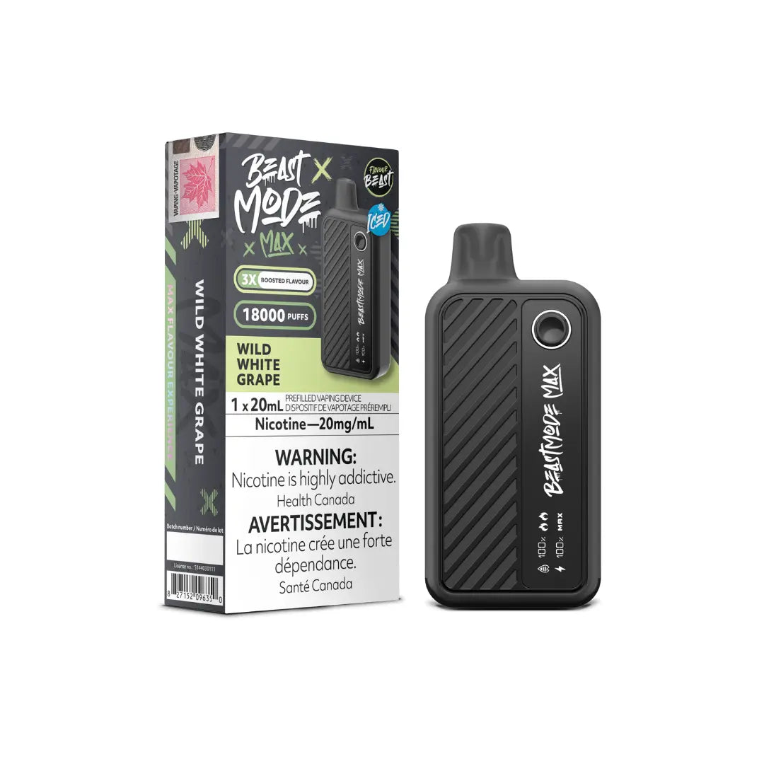 Flavour Beast Mode Max 18K Disposable Vape Wild White Grape