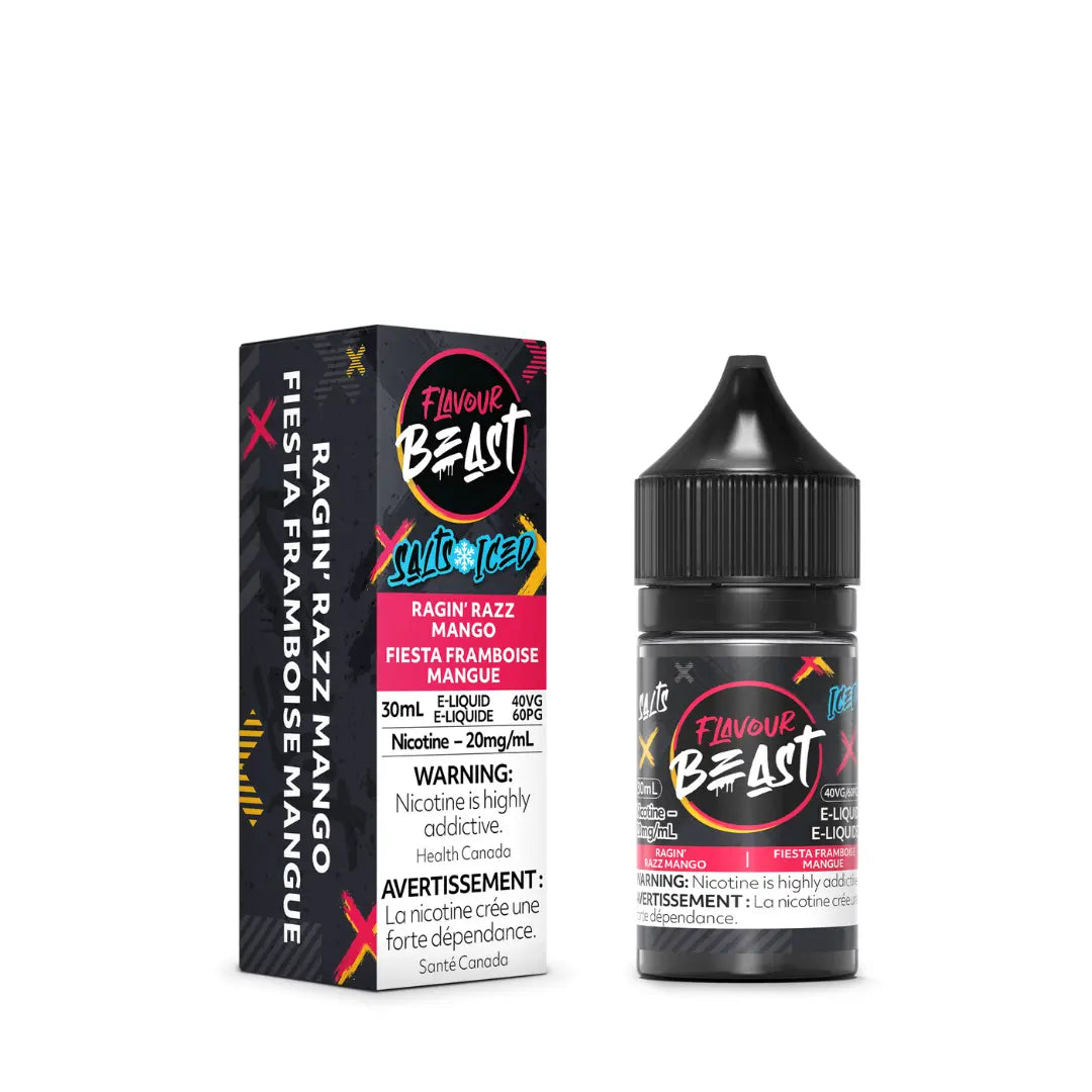 Flavour Beast Ragin' Razz Mango IcedSalt Nicotine Vape Juice