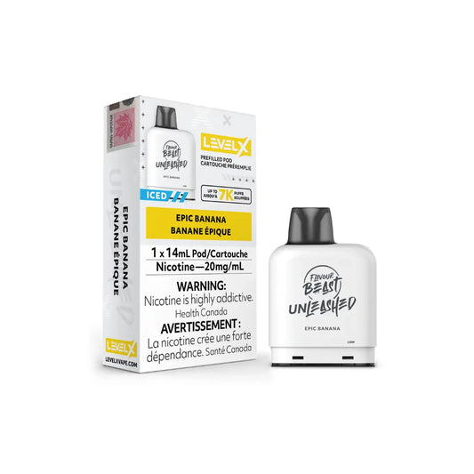 Flavour Beast Unleashed By Level X Disposable pod Epic Banana