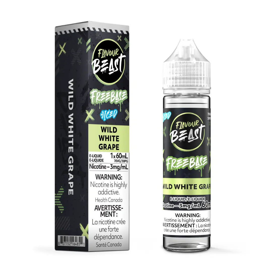 Flavour Beast Wild White Grape Iced Freebase Vape Juice