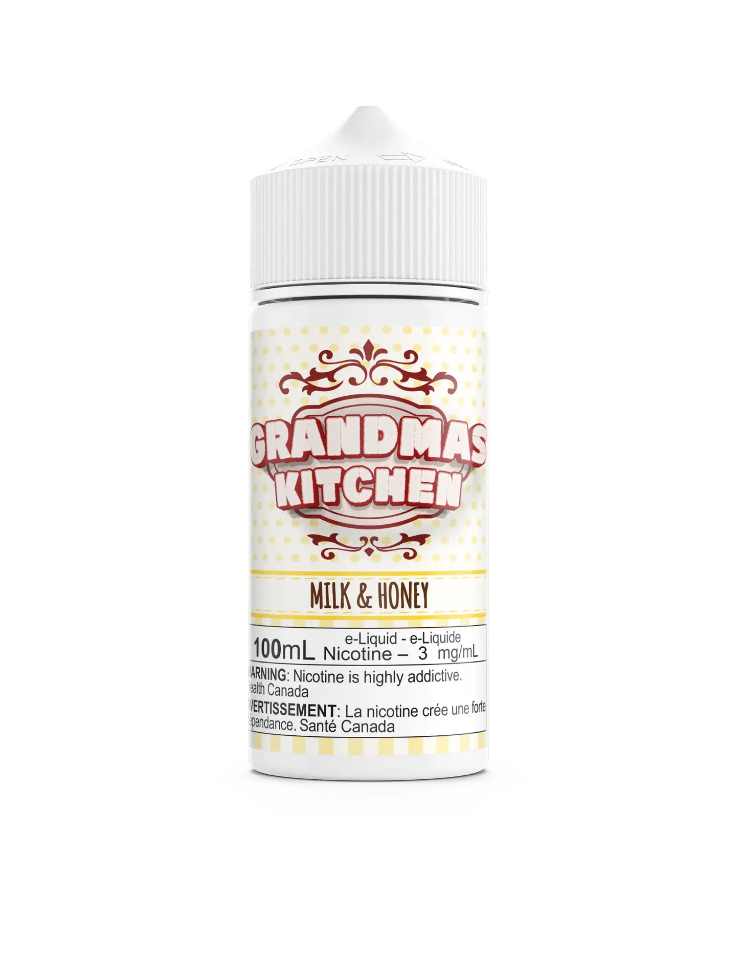 Grandma's Kitchen Milk & Honey Freebase Nicotine Vape Juice