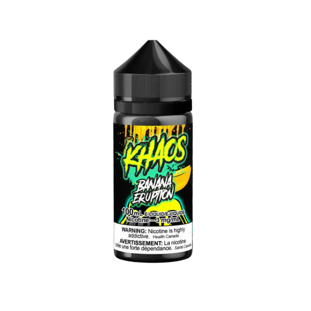 Khaos Banana Eruption Freebase Nicotine Vape Juice