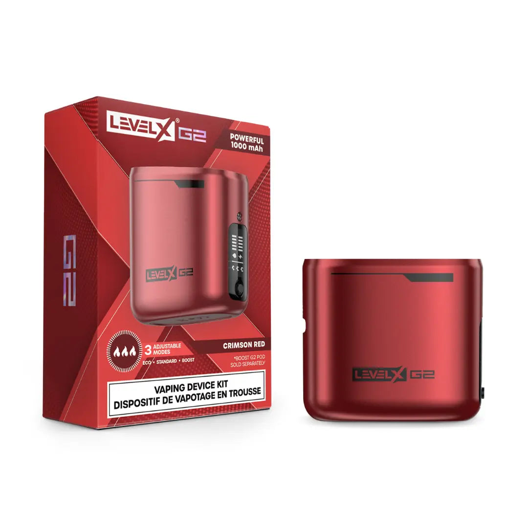 Level X G2 Boost Battery 1000mAh Crimson Red
