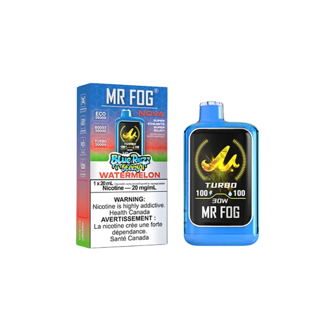 Mr.Fog Nova 36K Disposable Vape Steezy Blue Razz Watermelon