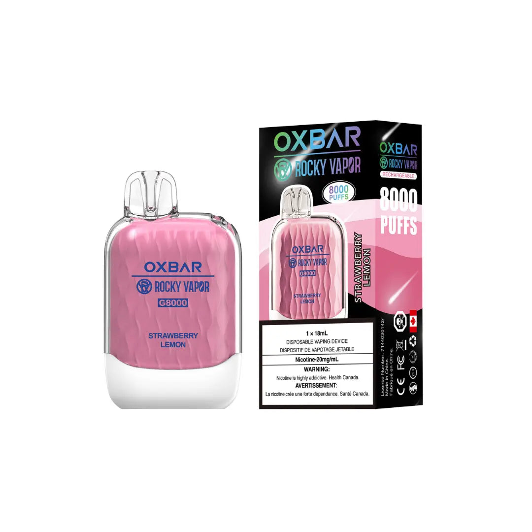 OXBAR G8000 Disposable Vape Strawberry Lemon