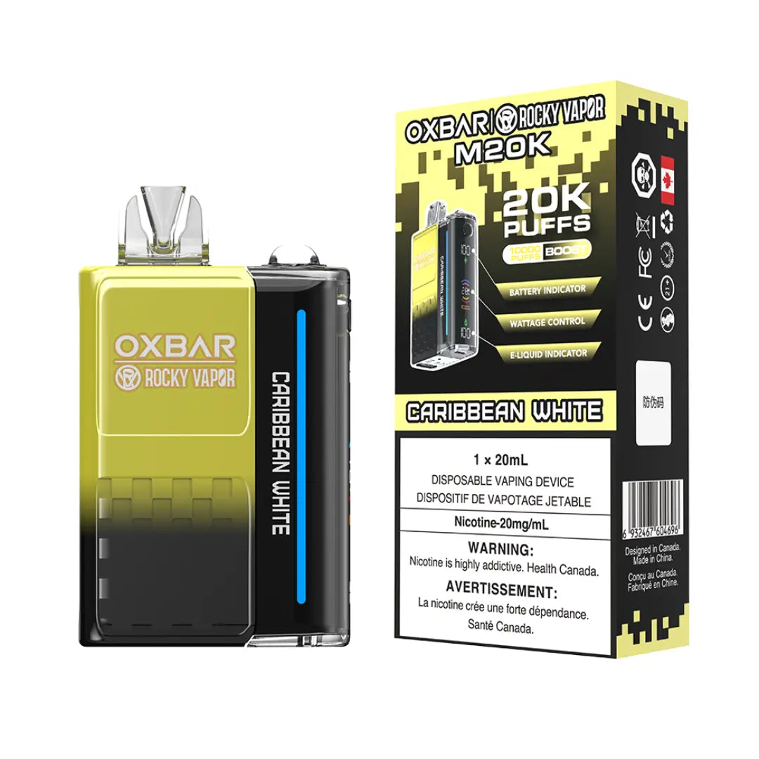 Oxbar M20k Disposable Vape Caribbean White