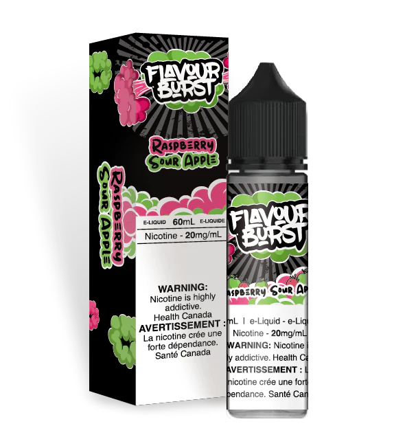 Flavour Burst Salts 60mL - Raspberry Sour Apple vapeon-yeg