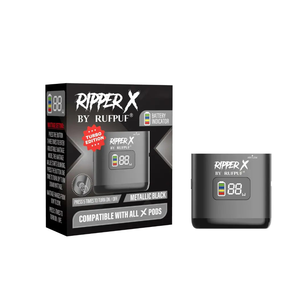 Ripper X Ultra Battery 1000Mah Metallic Black