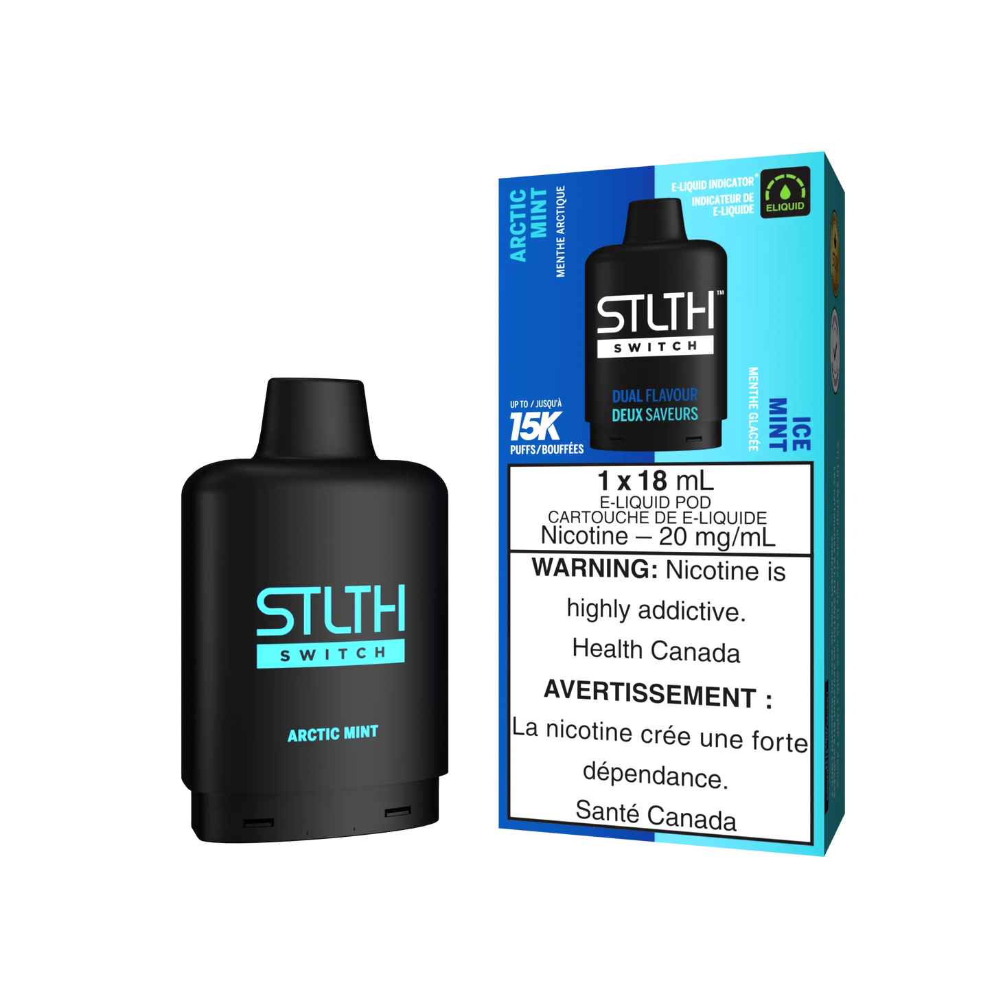 STLTH Loop 2 Switch Pod Artic Mint Plus Mint Ice