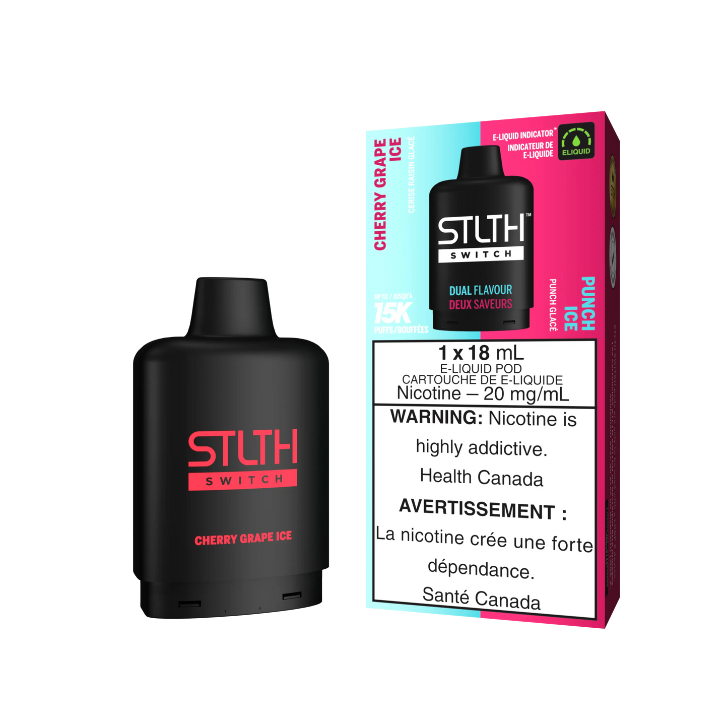 STLTH Loop 2 Switch Pod Cherry Grape Ice Plus Punch Ice