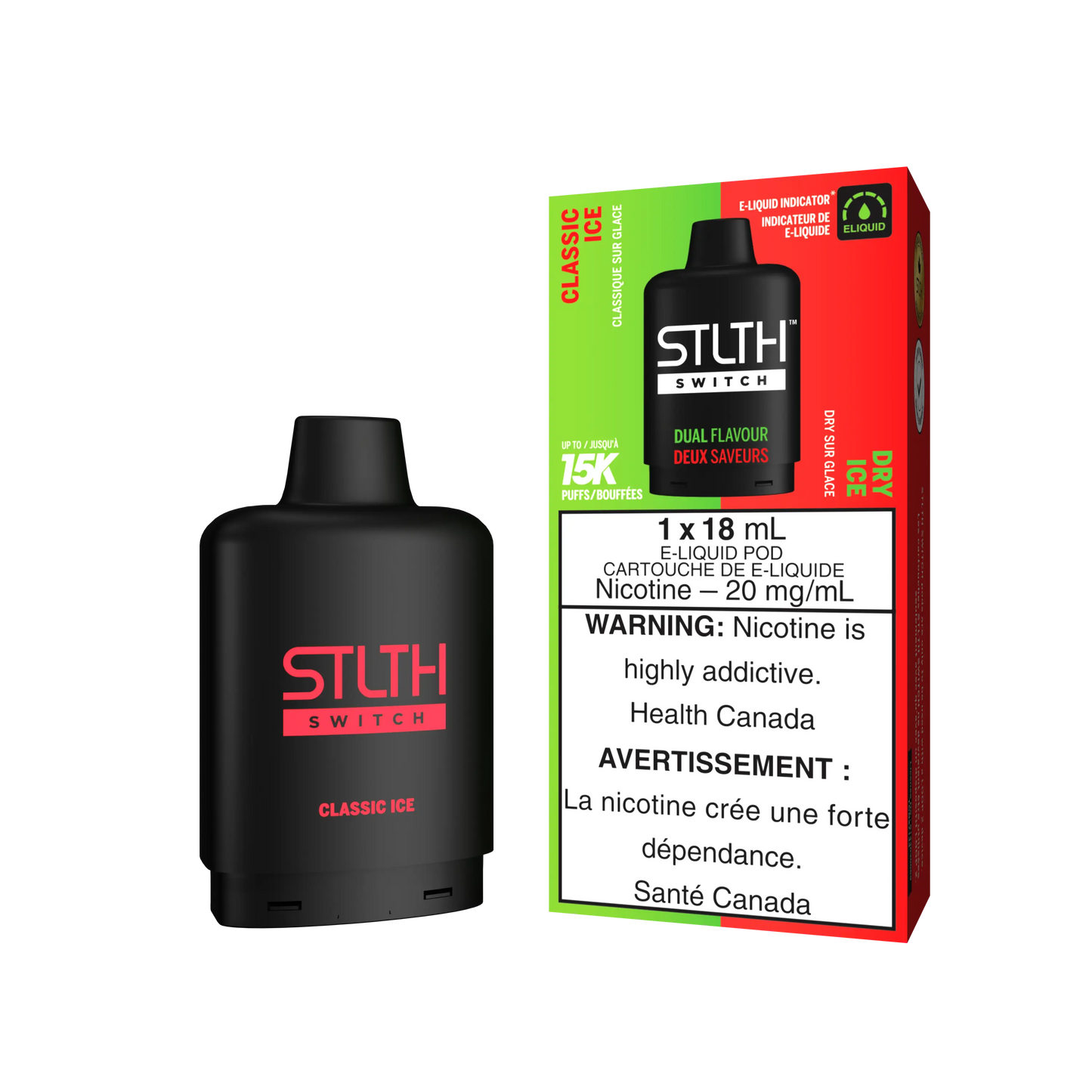 STLTH Loop 2 Switch Pod Classic Ice plus Dry Ice