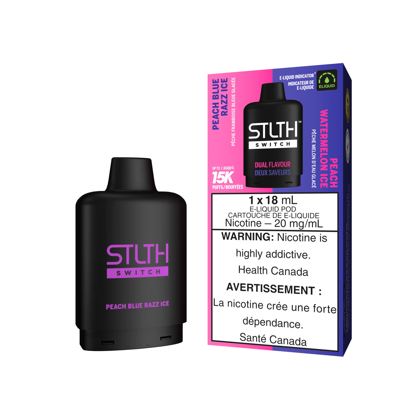 STLTH Loop 2 Switch Pod Peach Blue Razz Ice Plus Peach Watermelon Ice