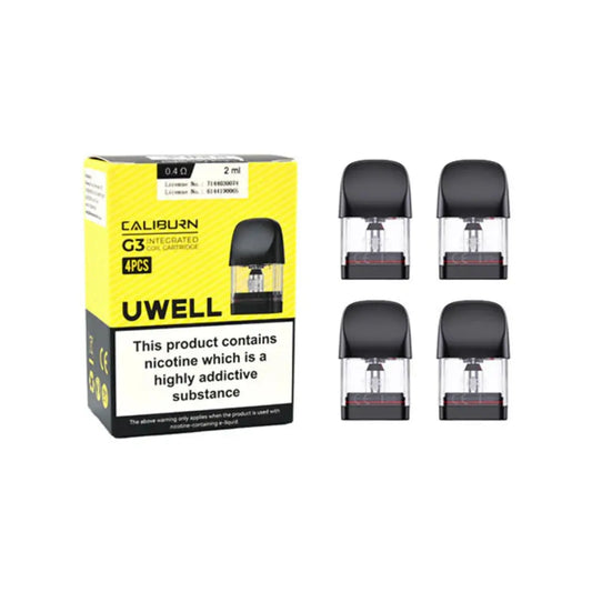 Uwell Caliburn G3 Replacement Pods (4PCS) Vape on YEG