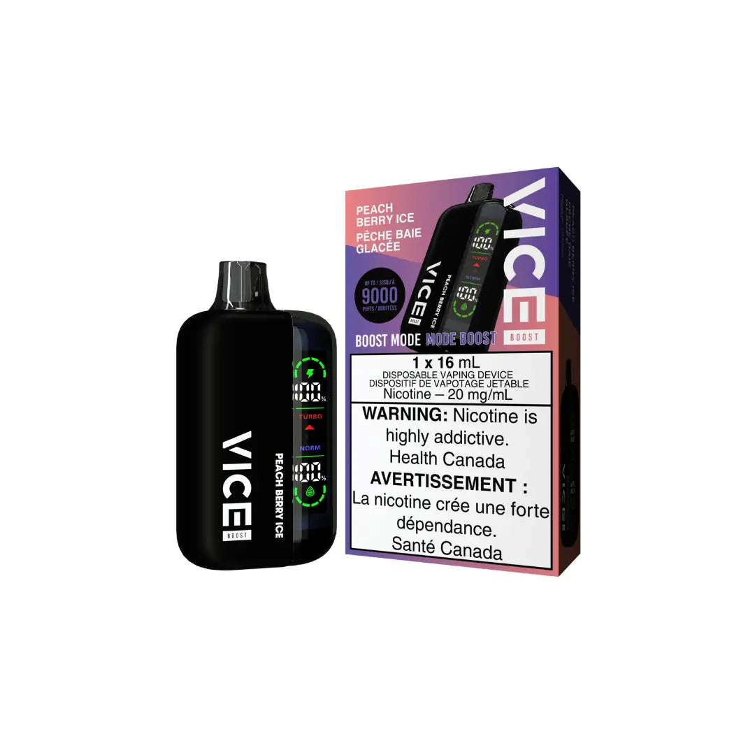 Vice Boost 9K Disposable Vape Peach Berry Ice