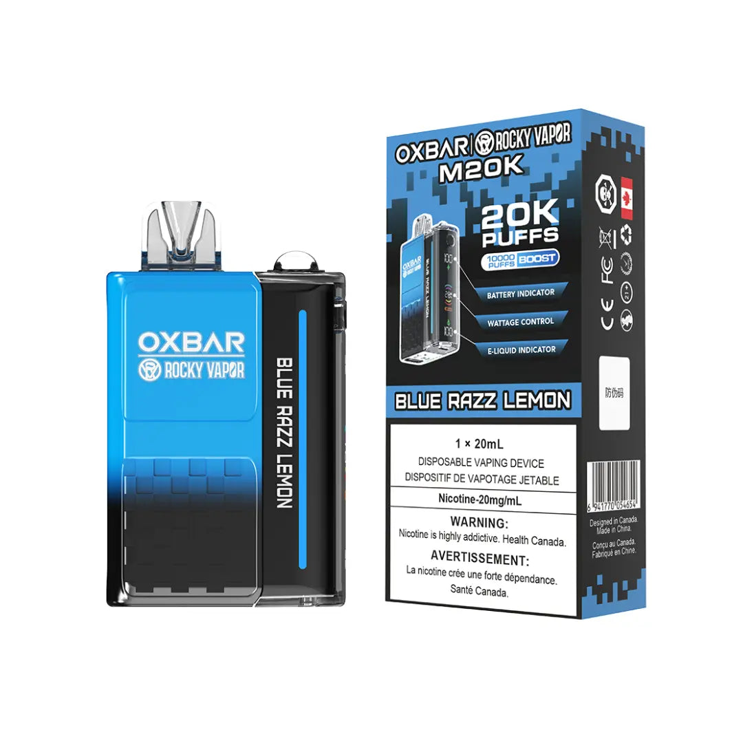 Oxbar M20k Disposable Vape Blue Razz Lemon