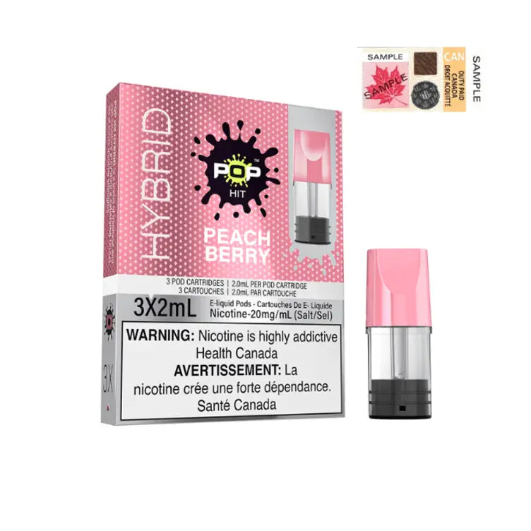 Hybrid Pop Hit Disposable Pod Peach Berry
