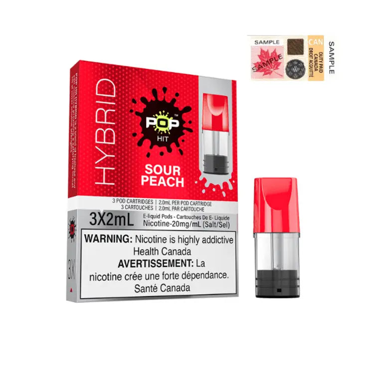 Hybrid Pop Hit Disposable Pod Sour Peach