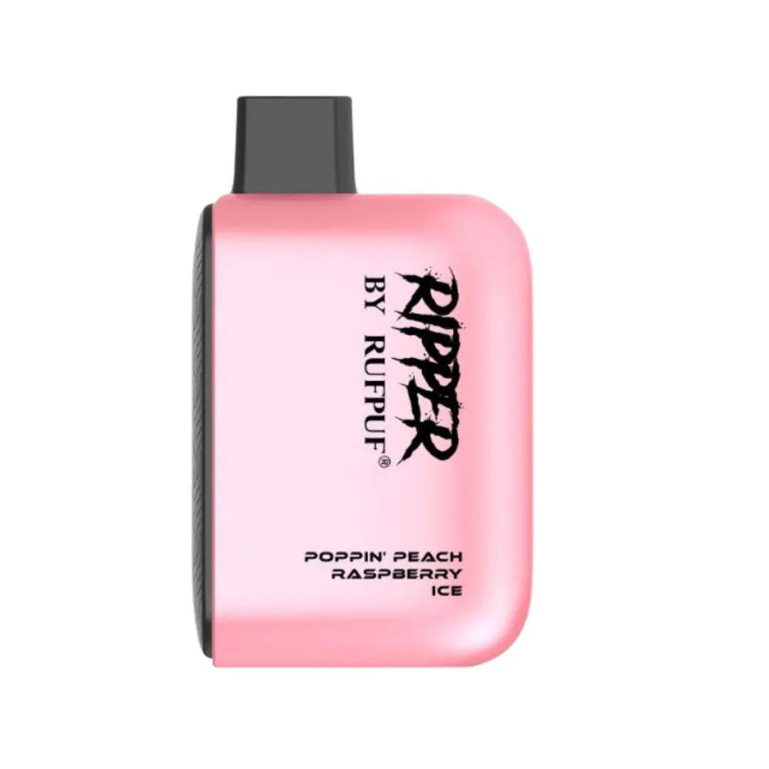 Ripper By RUFPUF 6K Disposable Vape Poppin' Peach Raspberry Ice