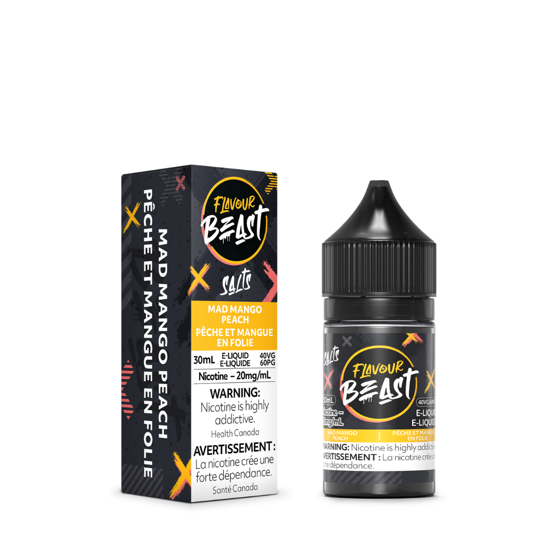 Flavour Beast Salt Nicotine Mad Mango Peach 