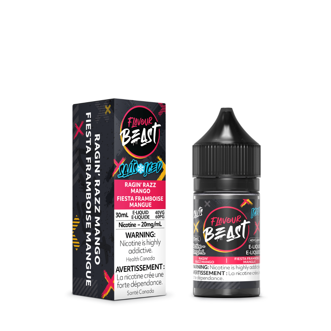 Flavour Beast Salt Nicotine Ragin' Razz Mango Iced