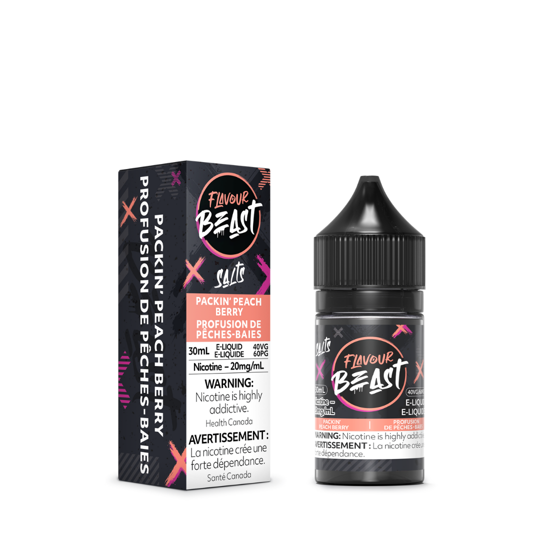 Flavour Beast Salt Nicotine Packin' Peach Berry 