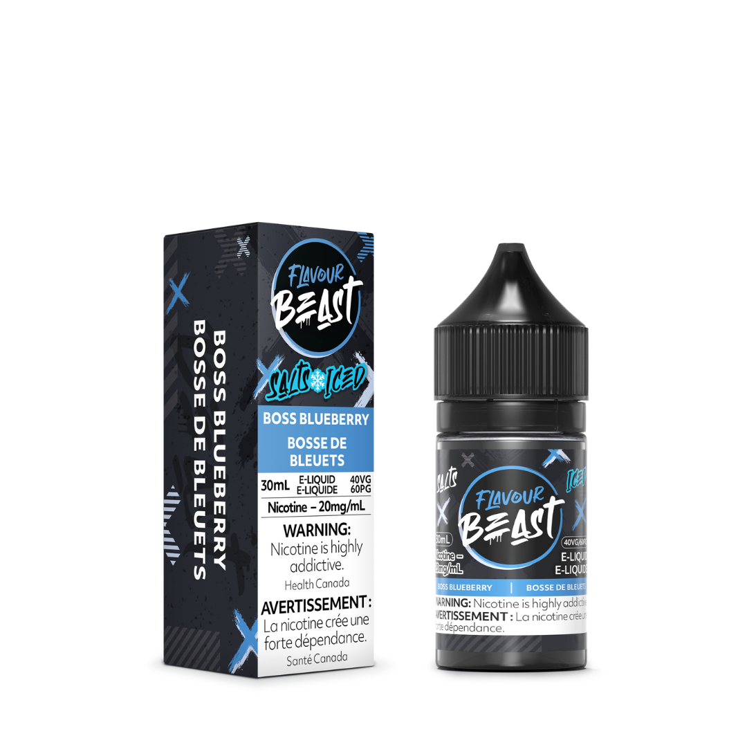 Flavour Beast Salt Nicotine Boss Blueberry Iced