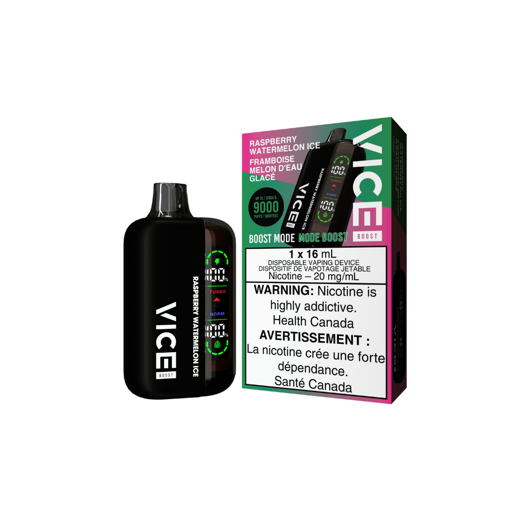 Vice boost disposable raspberry watermelon ice