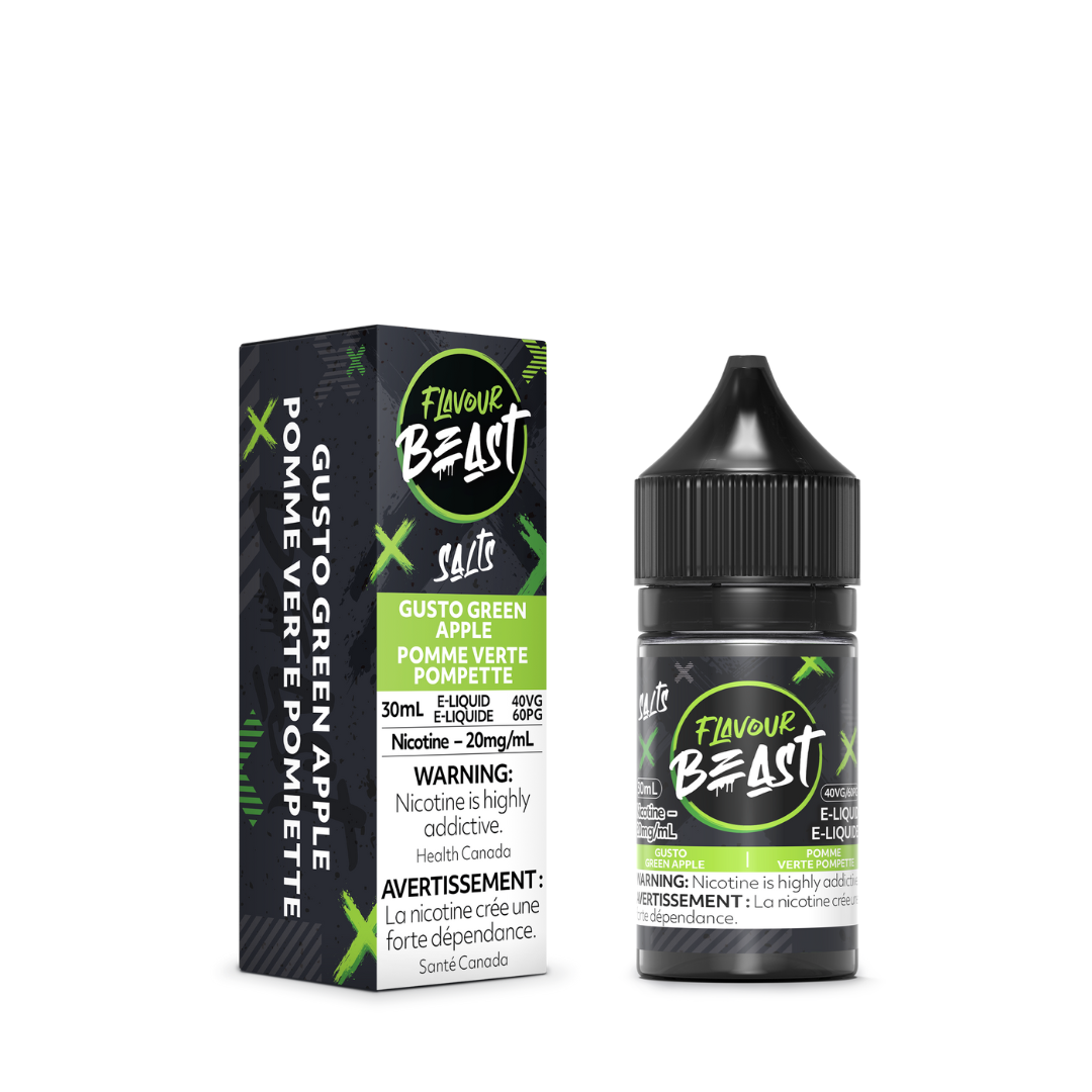 Flavour Beast Salt Nicotine Gusto Green Apple Iced