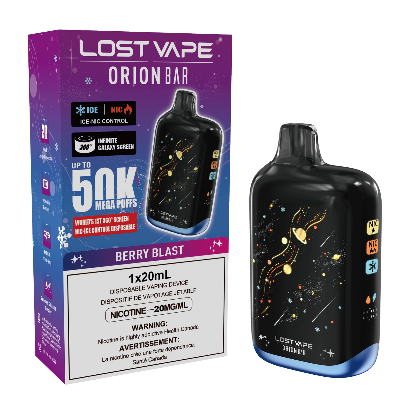 Lost Vape | Orion Bar 50k -  Blueberry Frost