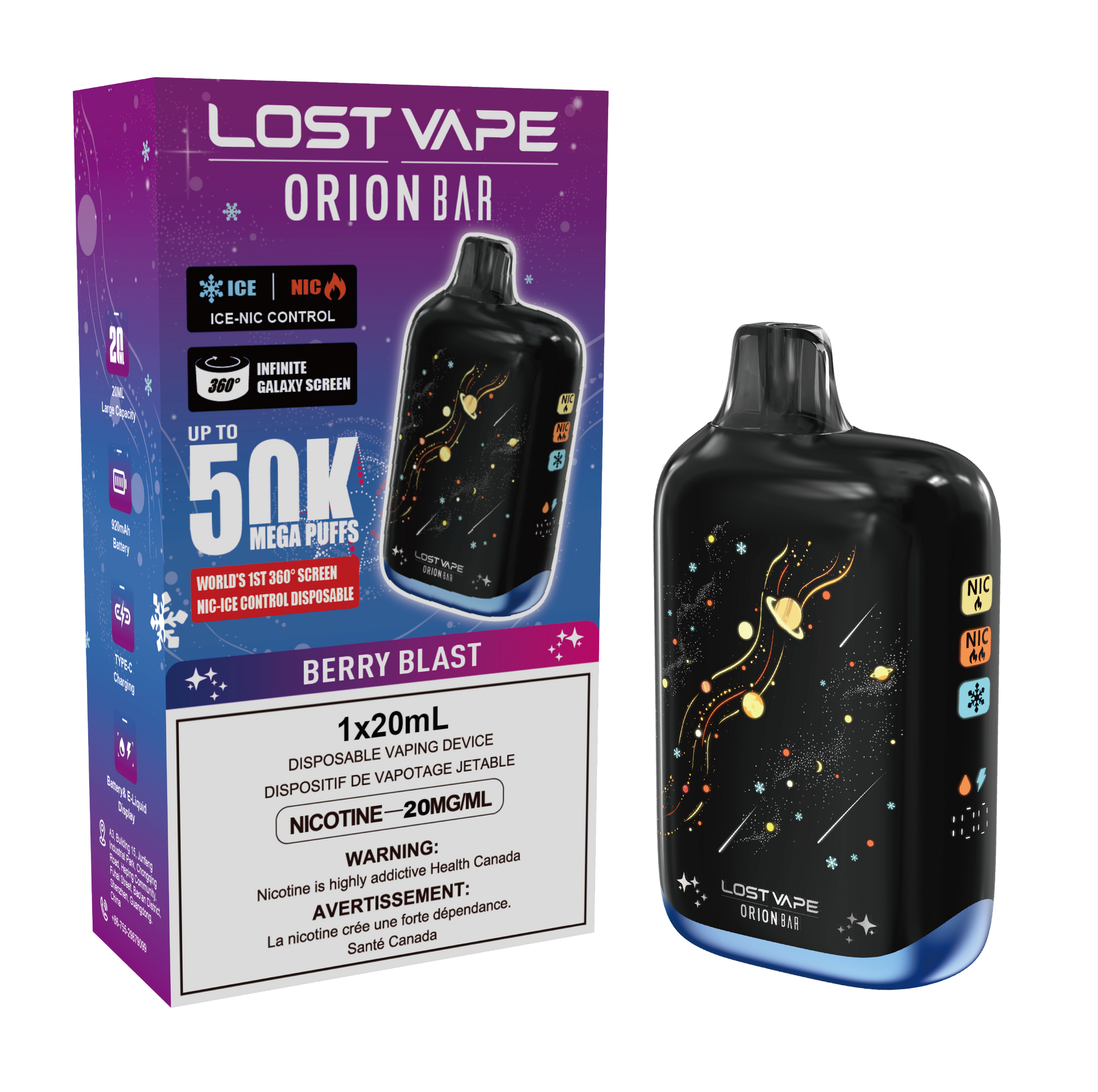Lost Vape | Orion Bar 50k -  Blueberry Frost