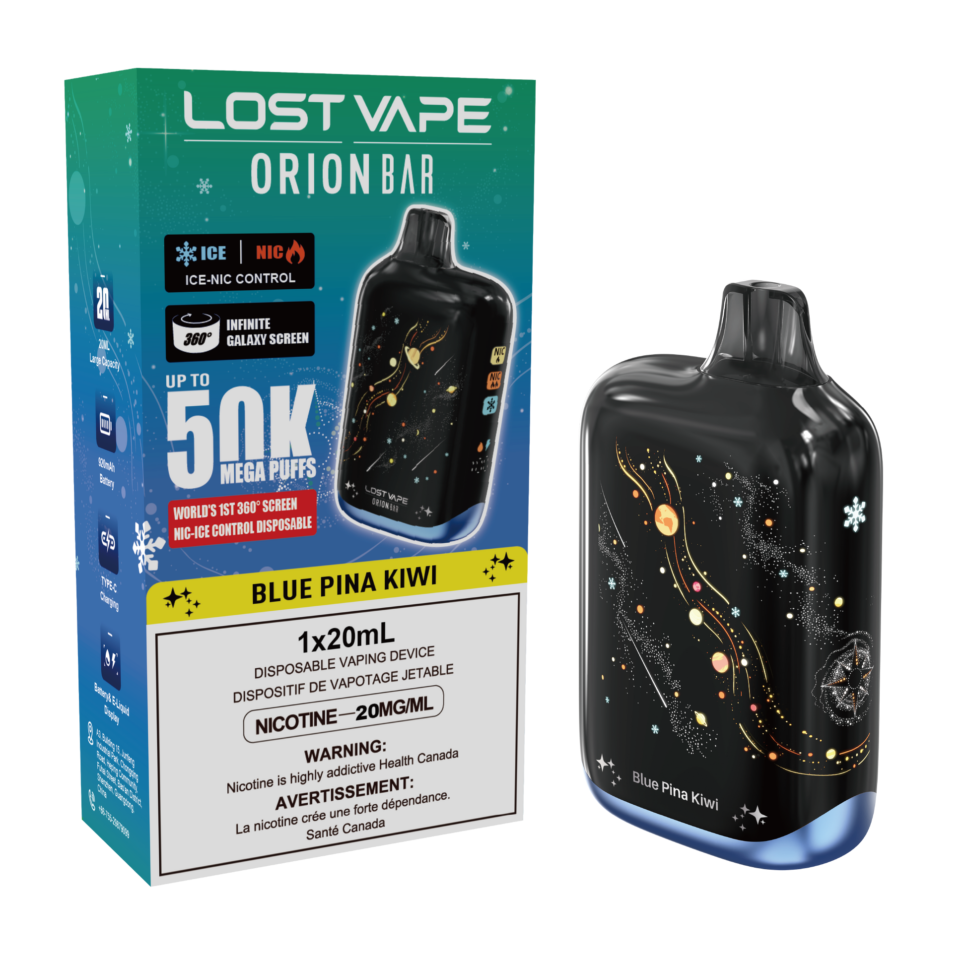 Lost Vape | Orion Bar 50k -  Blue Pina Kiwi