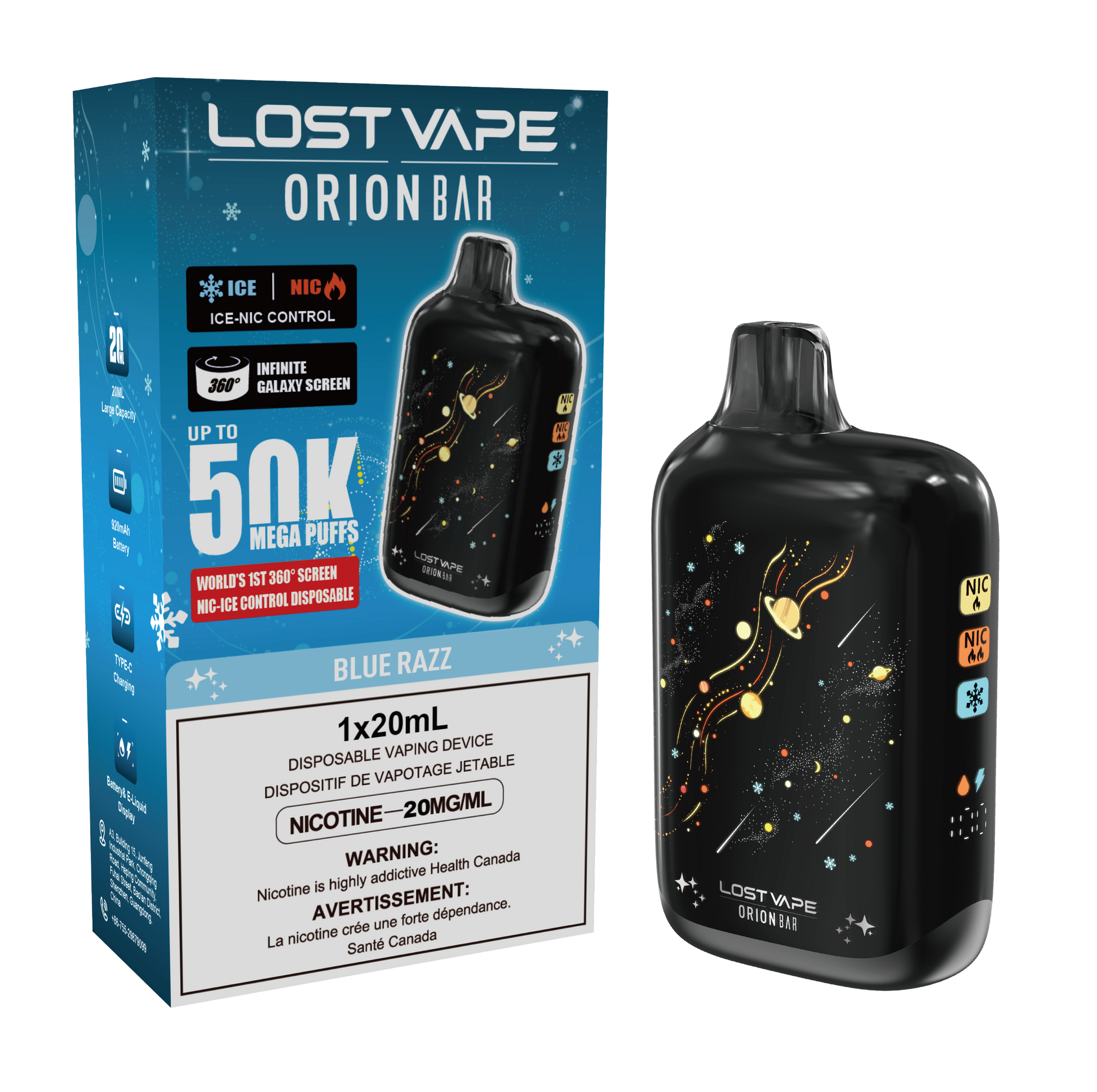 Lost Vape | Orion Bar 50k -  Blue Razz