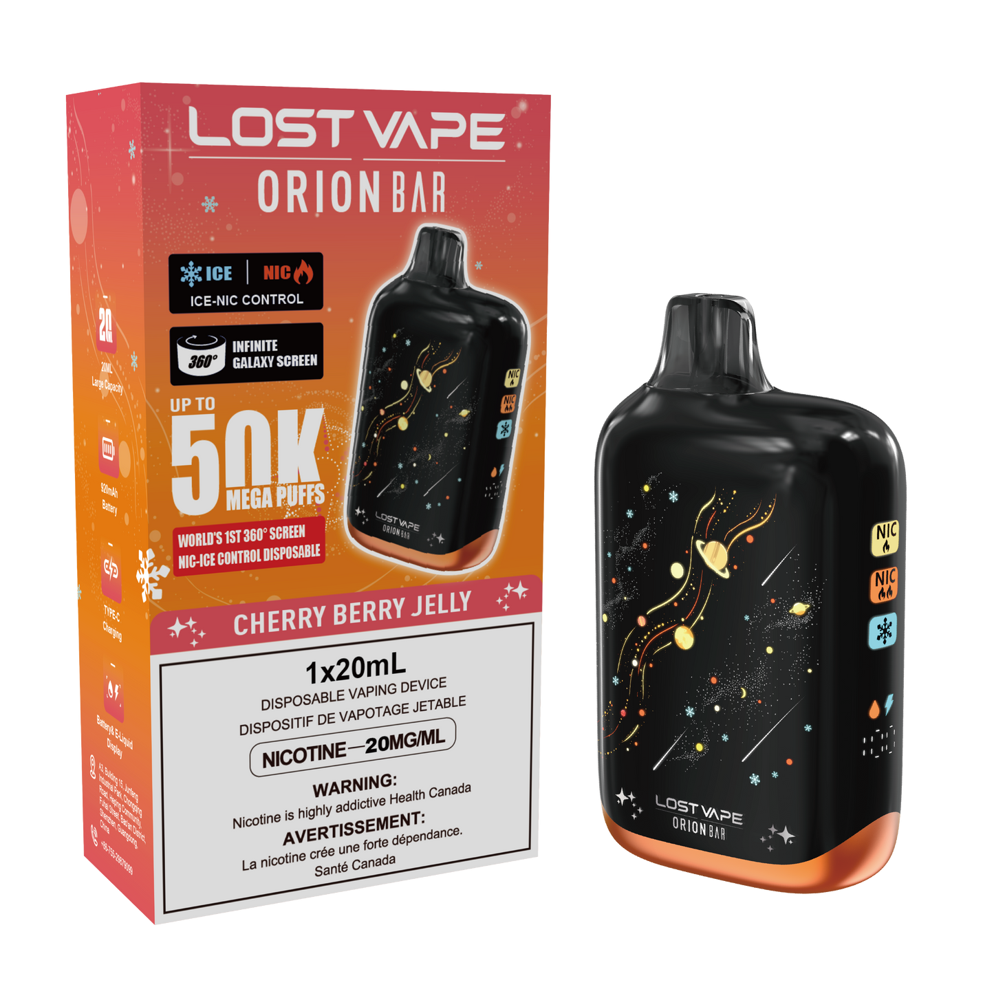 Lost Vape | Orion Bar 50k -  Cherry Berry Jelly