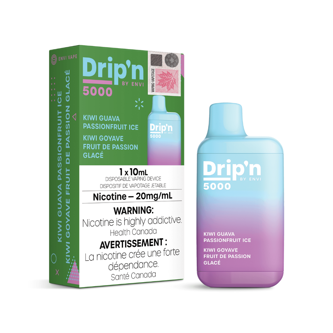 Drip'n By Envi 5K Disposable Vape Kiwi Guava Passion Fruit Ice