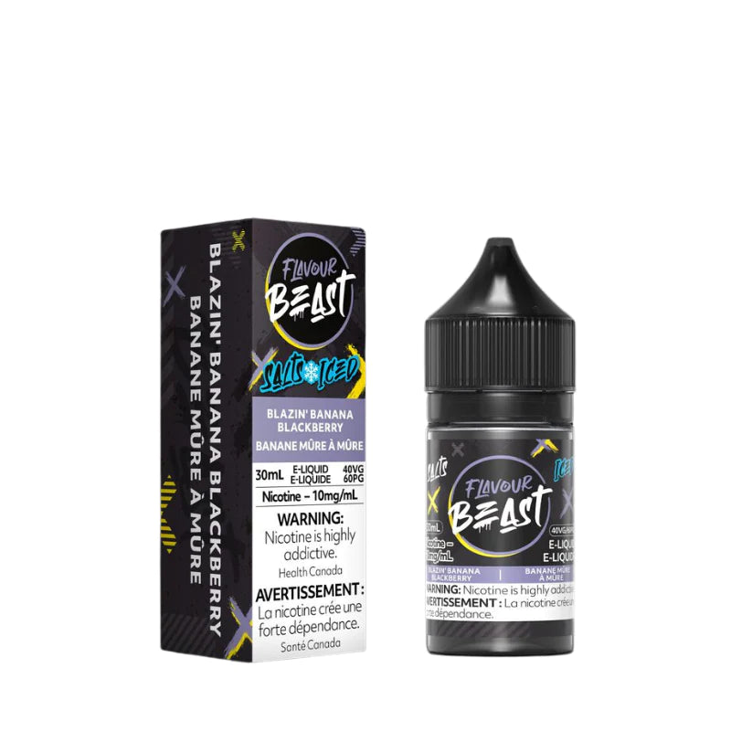 Flavour Beast Blazin' Banana Blackberry Iced Salt Nicotine Vape Juice