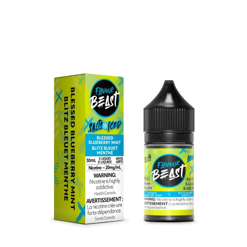 Flavour Beast Blessed Blueberry Mint Iced Salt Nicotine Vape Juice