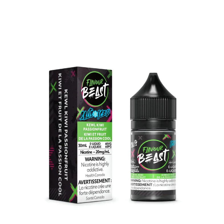 Flavour Beast Kewl Kiwi Passionfruit Iced Salt Nicotine Vape Juice