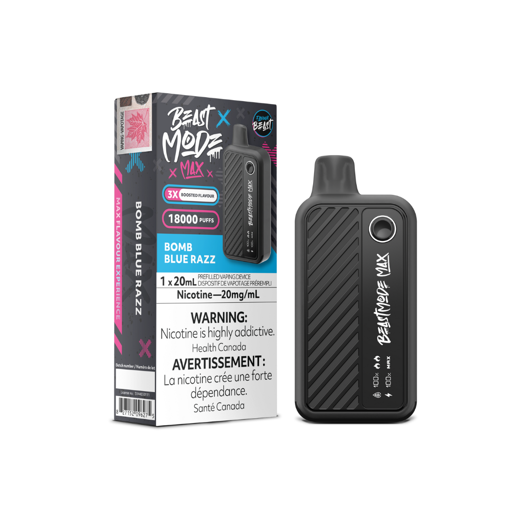 Flavour Beast Mode Max 18K Disposable Vape Bomb Blue Razz 