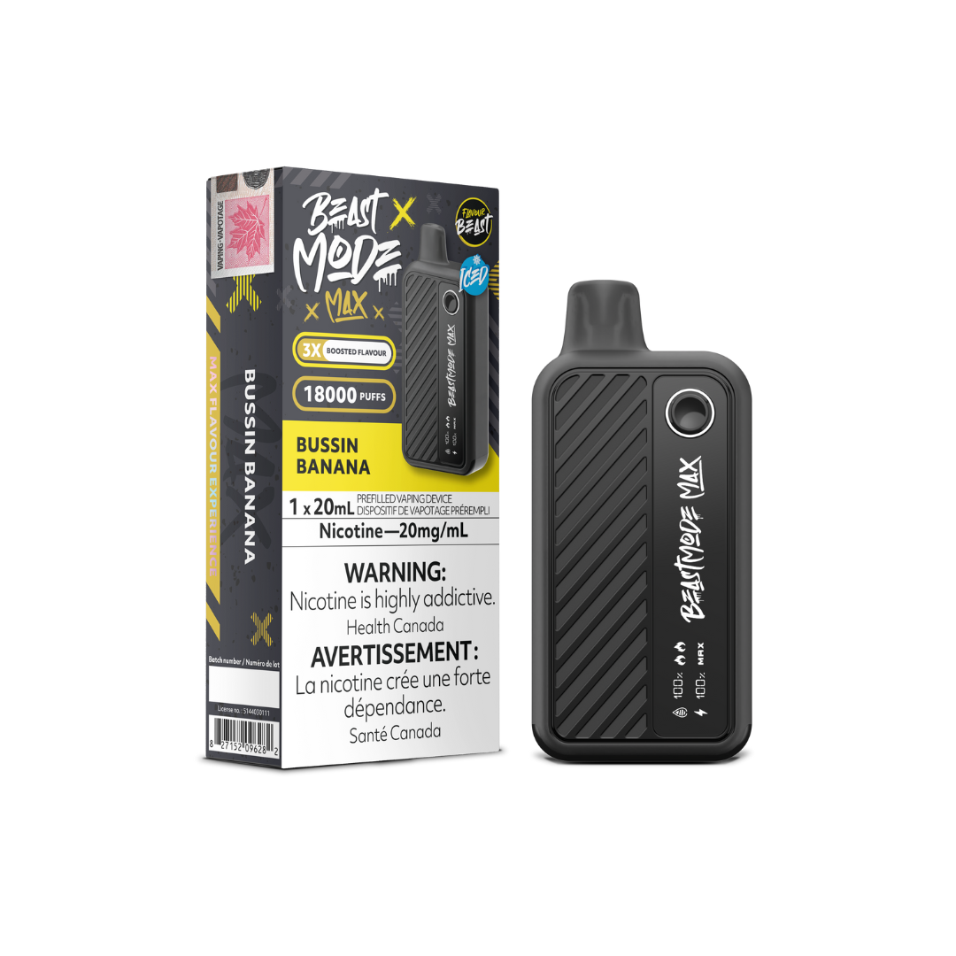Flavour Beast Mode Max 18K Disposable Vape Bussin Banana 