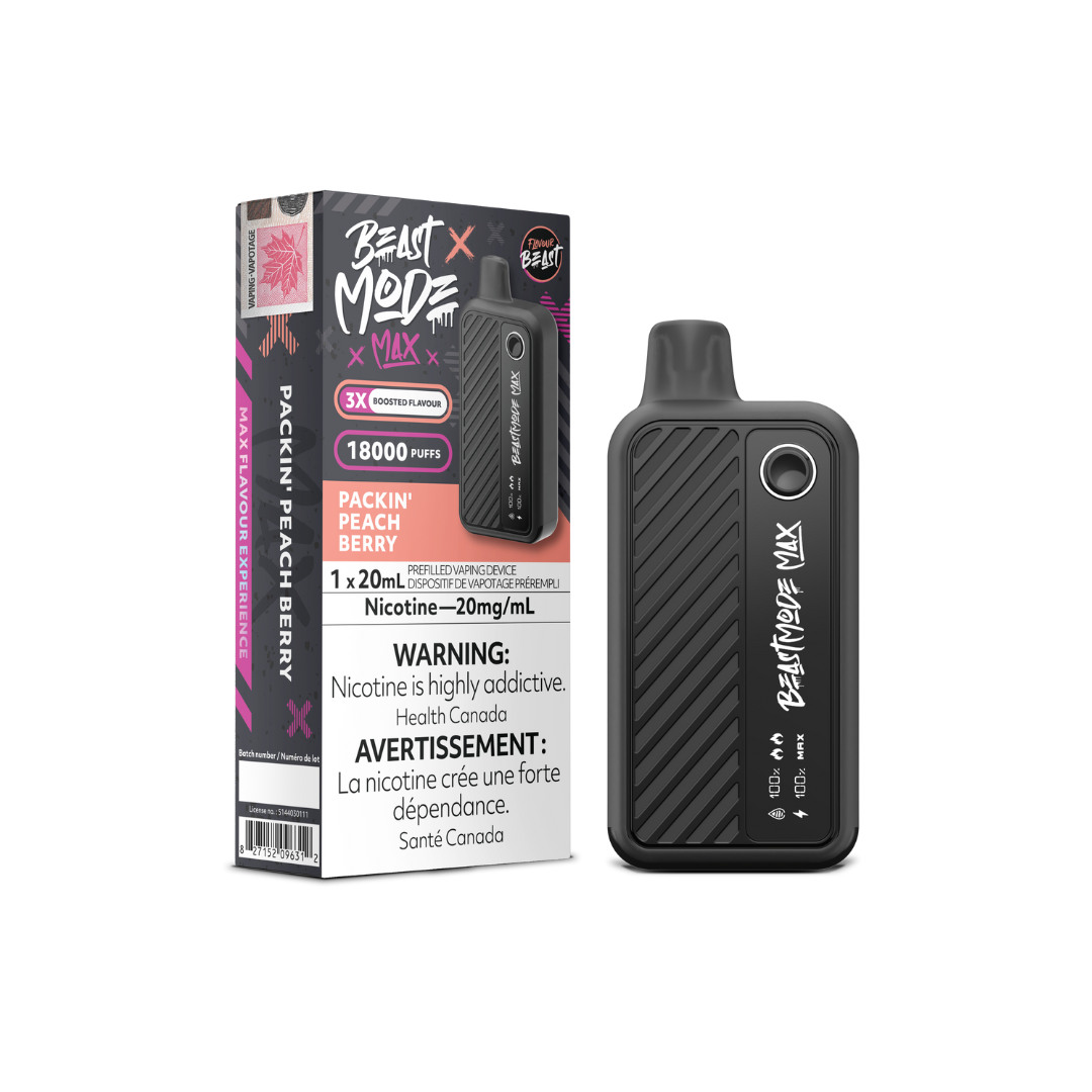 Flavour Beast Mode Max 18K Disposable Vape Packin' Peach Berry 