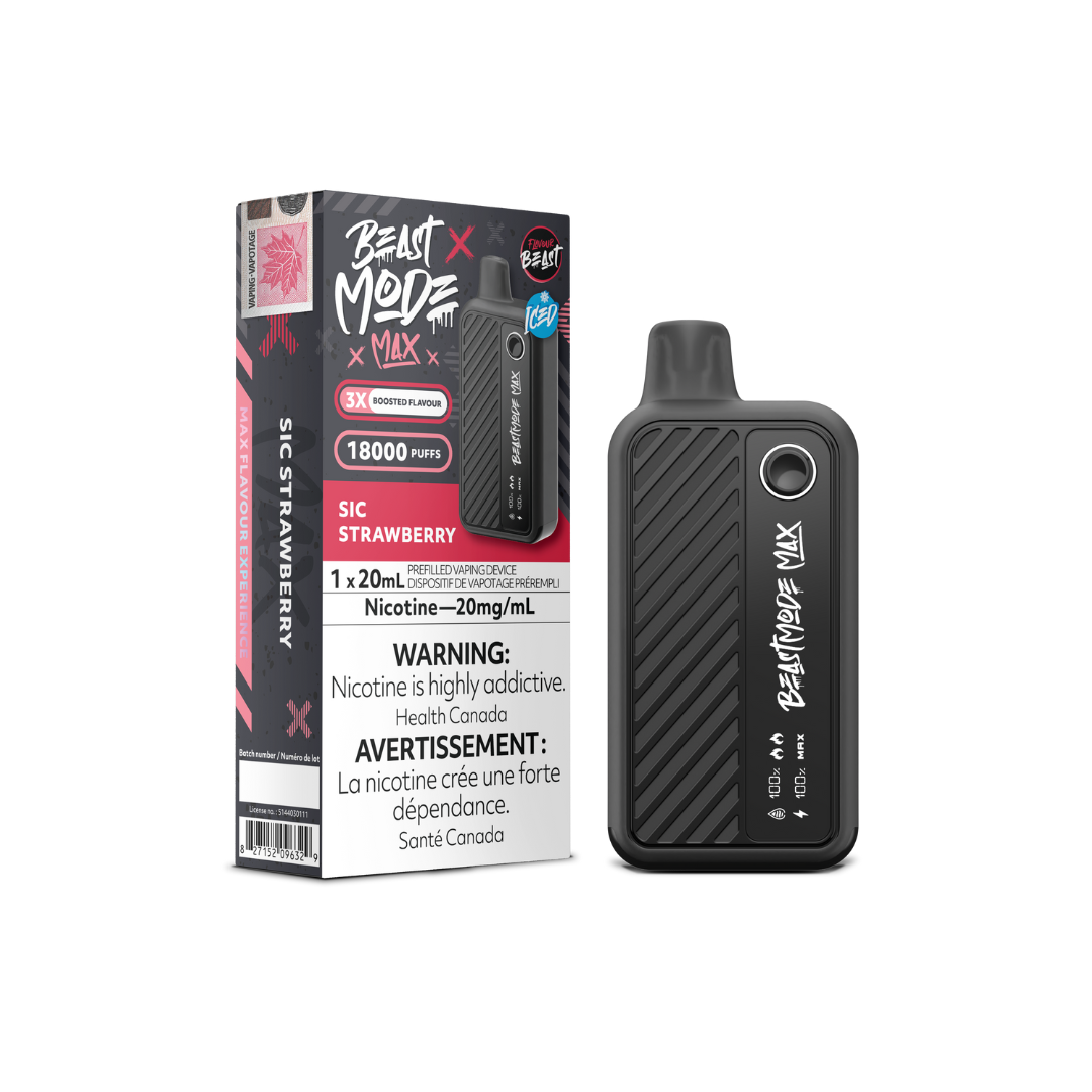 Flavour Beast Mode Max 18K Disposable Vape Sic Strawberry