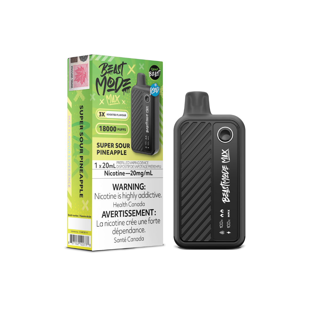 Flavour Beast Mode Max 18K Disposable Vape Super Sour Pineapple 