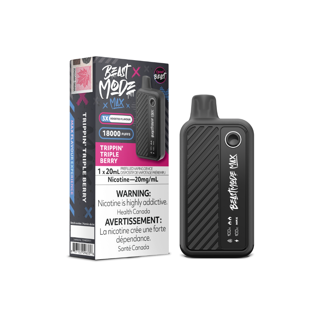 Flavour Beast Mode Max 18K Disposable Vape Trippin' Triple Berry